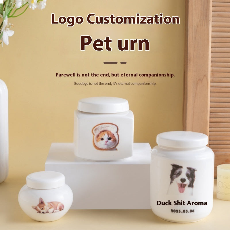 Pet Passing Away, Cremation, Funeral, Urn For Ashes, Teeth And Hair Storage Jar