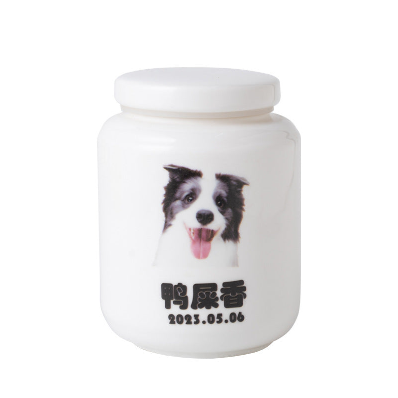 Pet Passing Away, Cremation, Funeral, Urn For Ashes, Teeth And Hair Storage Jar