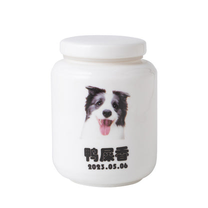 Pet Passing Away, Cremation, Funeral, Urn For Ashes, Teeth And Hair Storage Jar